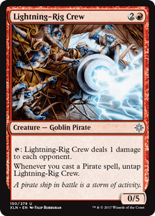 Lightning - Rig Crew (Ixalan) Near Mint - Nick Nack's Full Frontal Attack