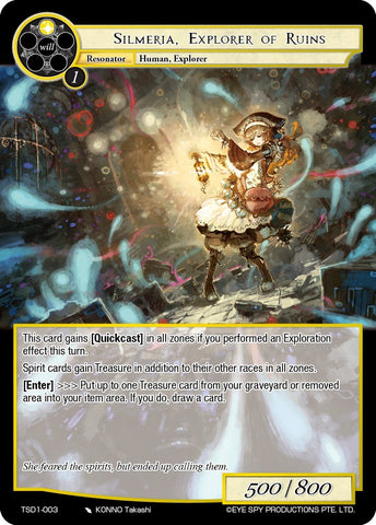 Silmeria, Explorer of Ruins (TSD1-003) [Starter Deck: Trinity Cluster]