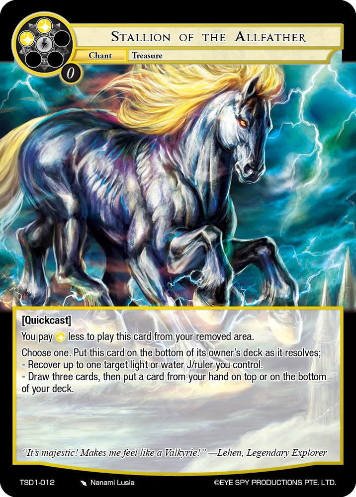 Stallion of the Allfather (TSD1-012) [Starter Deck: Trinity Cluster]