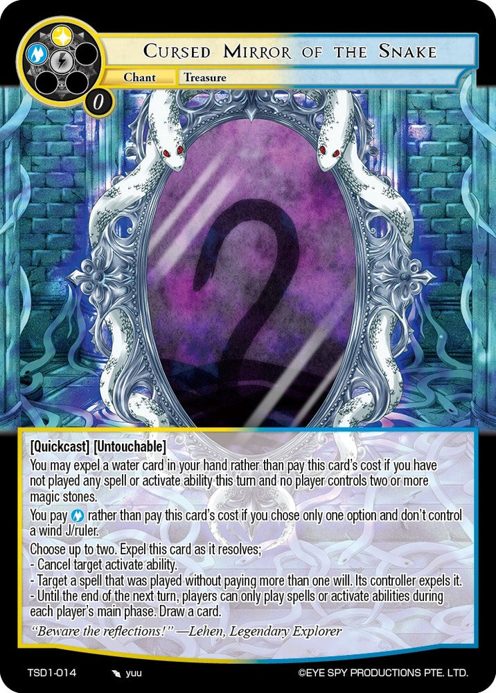 Cursed Mirror of the Snake (TSD1-014) [Starter Deck: Trinity Cluster]