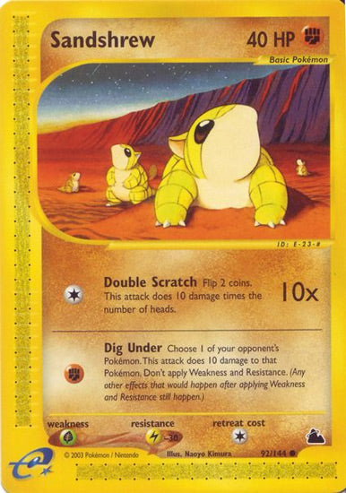 Sandshrew (Skyridge) Light Play