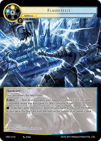 Flashfreeze (TSD1-015) [Starter Deck: Trinity Cluster]