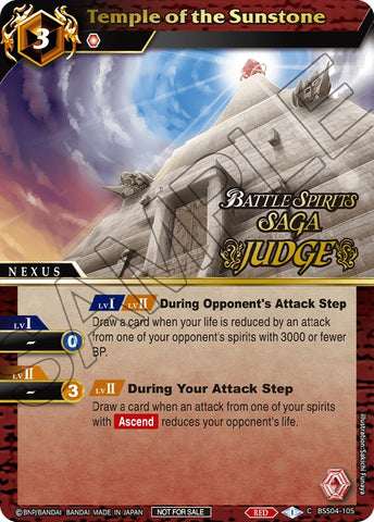 Temple of the Sunstone (Judge Pack 2024 Vol. 1) (BSS04-105) [Launch & Event Promos]