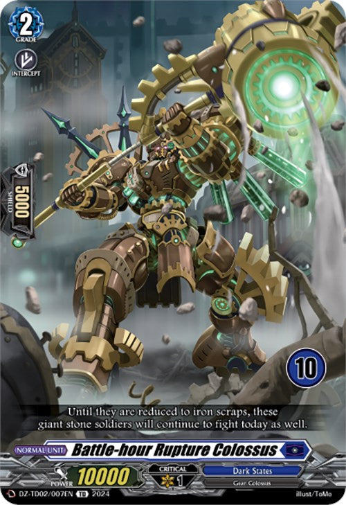 Battle-hour Rupture Colossus (10) (DZ-TD02/007EN) [Start Up Trial Deck: Dark States]