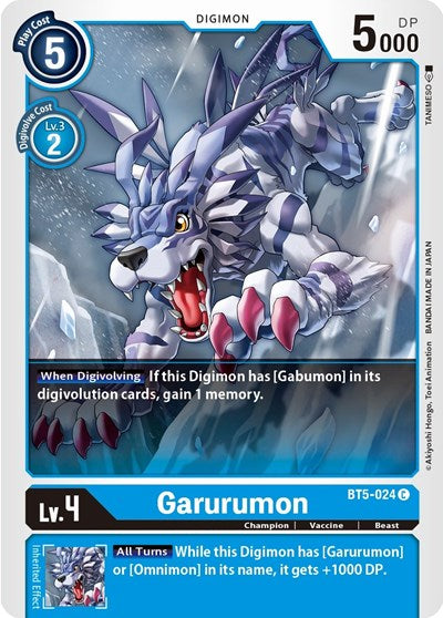 Garurumon (Battle of Omni) Near Mint