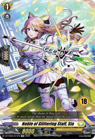 Noble of Glittering Staff, Sia (18) (DZ-TD04/011EN) [Start Up Trial Deck: Keter Sanctuary]