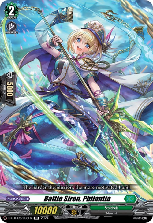 Battle Siren, Philantia (DZ-TD05/008EN) [Start Up Trial Deck: Stoicheia]