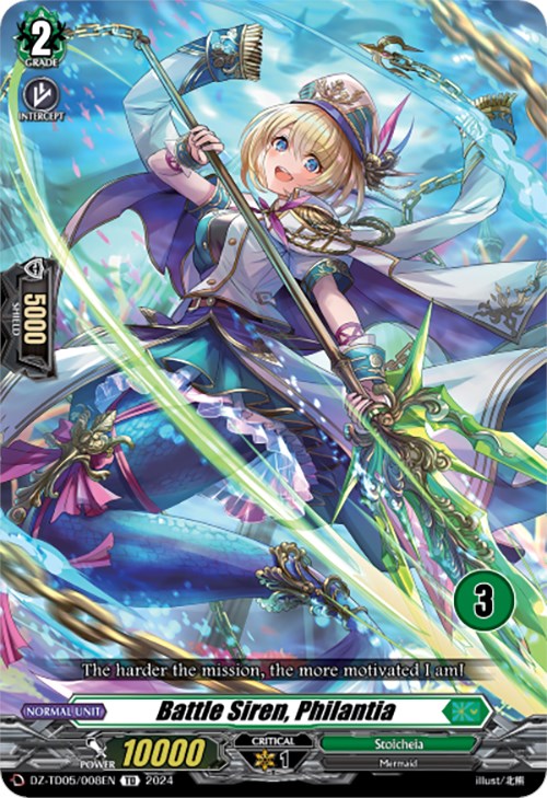 Battle Siren, Philantia (3) (DZ-TD05/008EN) [Start Up Trial Deck: Stoicheia]