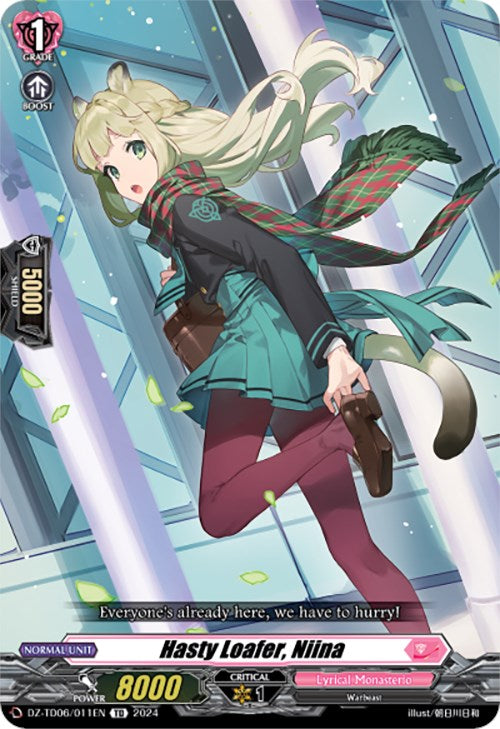 Hasty Loafer, Niina (DZ-TD06/011EN) [Start Up Trial Deck: Lyrical Monasterio]