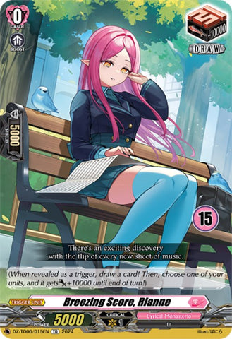 Breezing Score, Rianne (15) (DZ-TD06/015EN) [Start Up Trial Deck: Lyrical Monasterio]