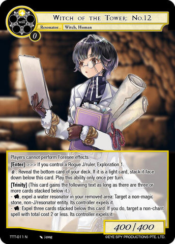 Witch of the Tower: No.12 (TTT-011 N) [Thoth of the Trinity]