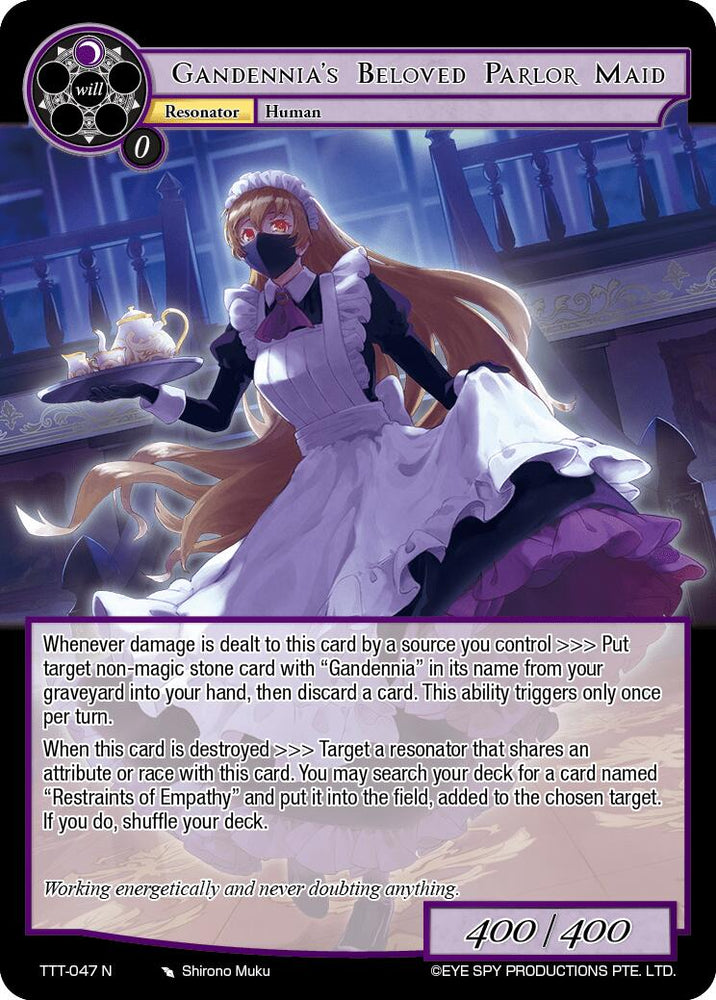 Gandennia's Beloved Parlor Maid (TTT-047 N) [Thoth of the Trinity]