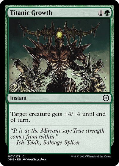 Titanic Growth (Phyrexia: All Will Be One) Near Mint - Nick Nack's Full Frontal Attack
