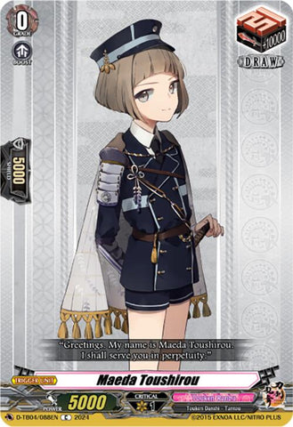 Maeda Toushirou (D-TB04/088EN) [Touken Ranbu ONLINE 2023]