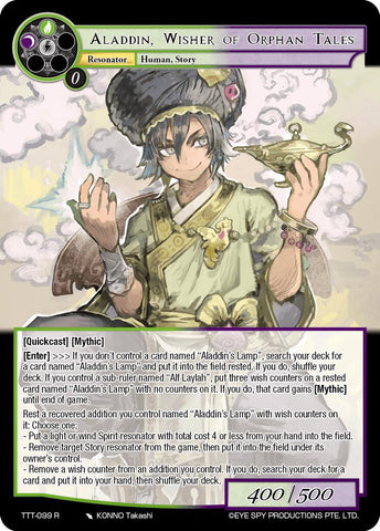 Aladdin, Wisher of Orphan Tales (TTT-099 R) [Thoth of the Trinity]