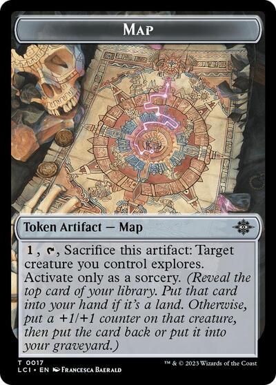 Treasure (0018) / Map Double-Sided Token (The Lost Caverns of Ixalan) Near Mint