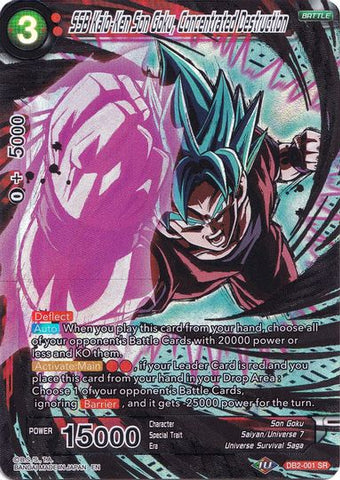 SSB Kaio-Ken Son Goku, Destrucción concentrada (Selección de coleccionista Vol. 1) (DB2-001) [Tarjetas de promoción] 