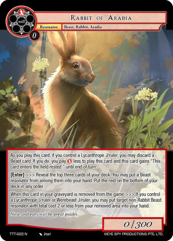 Rabbit of Aradia (TTT-022 N) [Thoth of the Trinity]