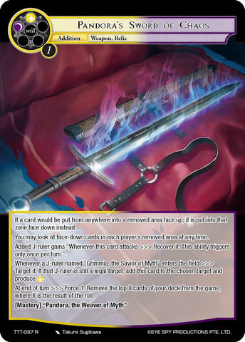 Pandora's Sword of Chaos (TTT-097 R) [Thoth of the Trinity]
