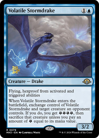 Volatile Stormdrake [Modern Horizons 3 Prerelese Promos]