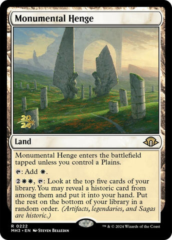 Monumental Henge [Modern Horizons 3 Prerelese Promos]