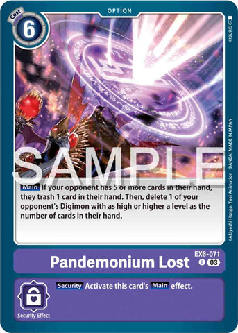 Pandemonium Lost [EX6-071] [Infernal Ascension]