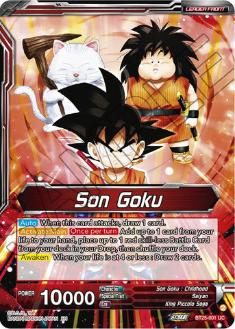 Son Goku // Son Goku, Face-Off With the Great Demon King (BT25-001) [Legend of the Dragon Balls]
