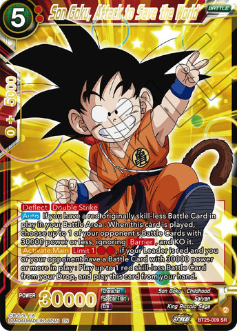 Son Goku, Attack to Save the World (BT25-009) [Legend of the Dragon Balls]