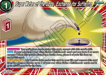 Super Water of the Gods, Exchange for Suffering (BT25-008) [Legend of the Dragon Balls]