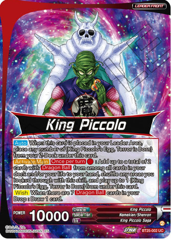 King Piccolo // King Piccolo, Final Stage of Conquest (BT25-002) [Legend of the Dragon Balls]