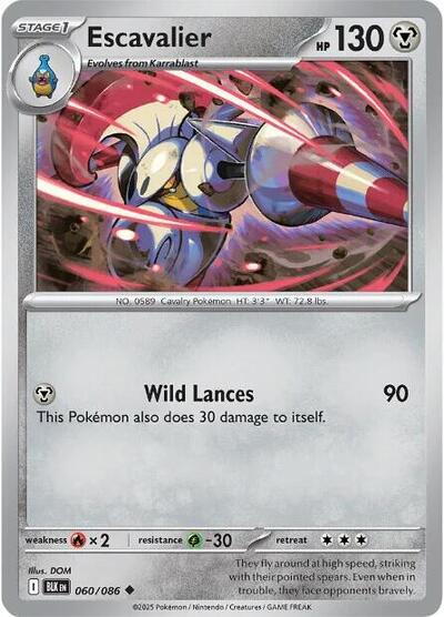 Escavalier (SV: Black Bolt) Near Mint Reverse Holofoil - Nick Nack's Full Frontal Attack