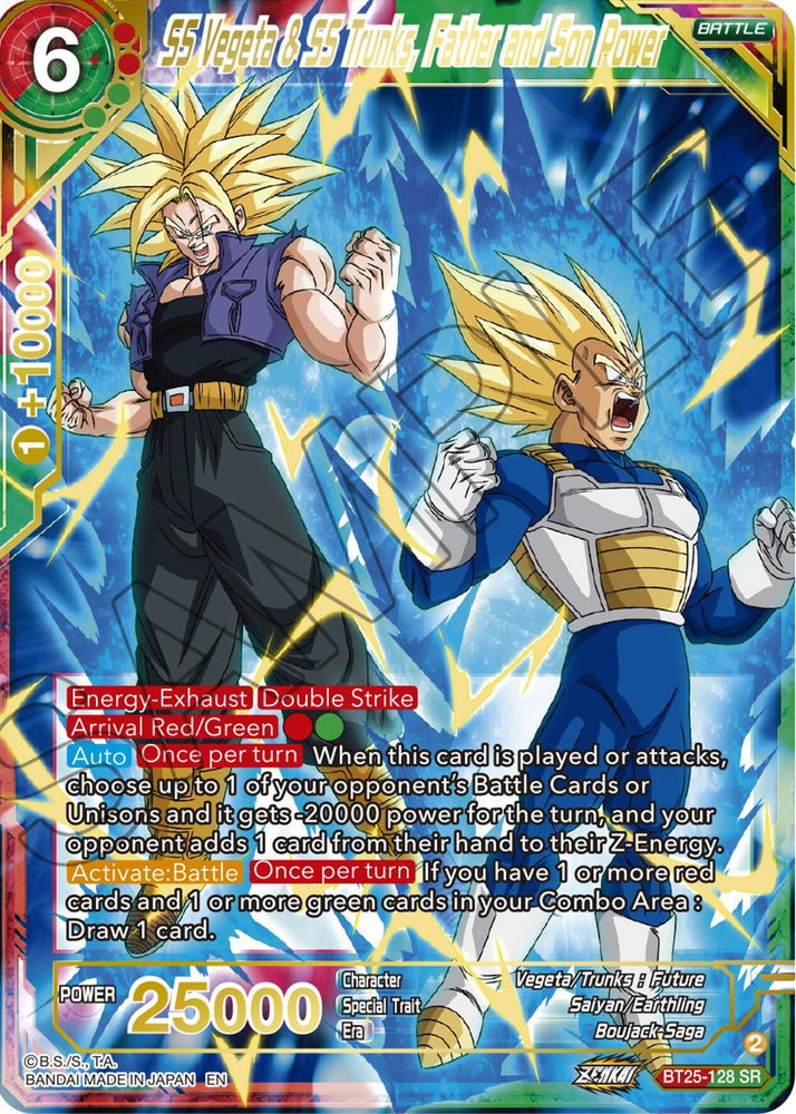 SS Vegeta & SS Trunks, Father and Son Power (BT25-128) [Legend of the Dragon Balls]