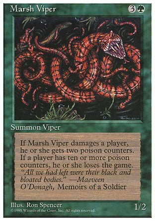 Marsh Viper (4th Edition) Light Play - Nick Nack's Full Frontal Attack