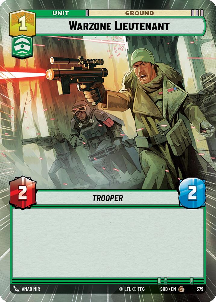 Warzone Lieutenant (Hyperspace) (379) [Shadows of the Galaxy]