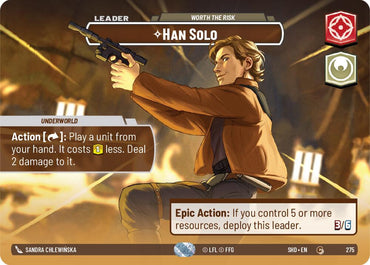 Han Solo - Worth the Risk (Showcase) (275) [Shadows of the Galaxy]