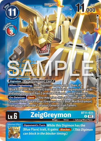ZeigGreymon [BT11-031] (2024 Regionals Champion) [Dimensional Phase]