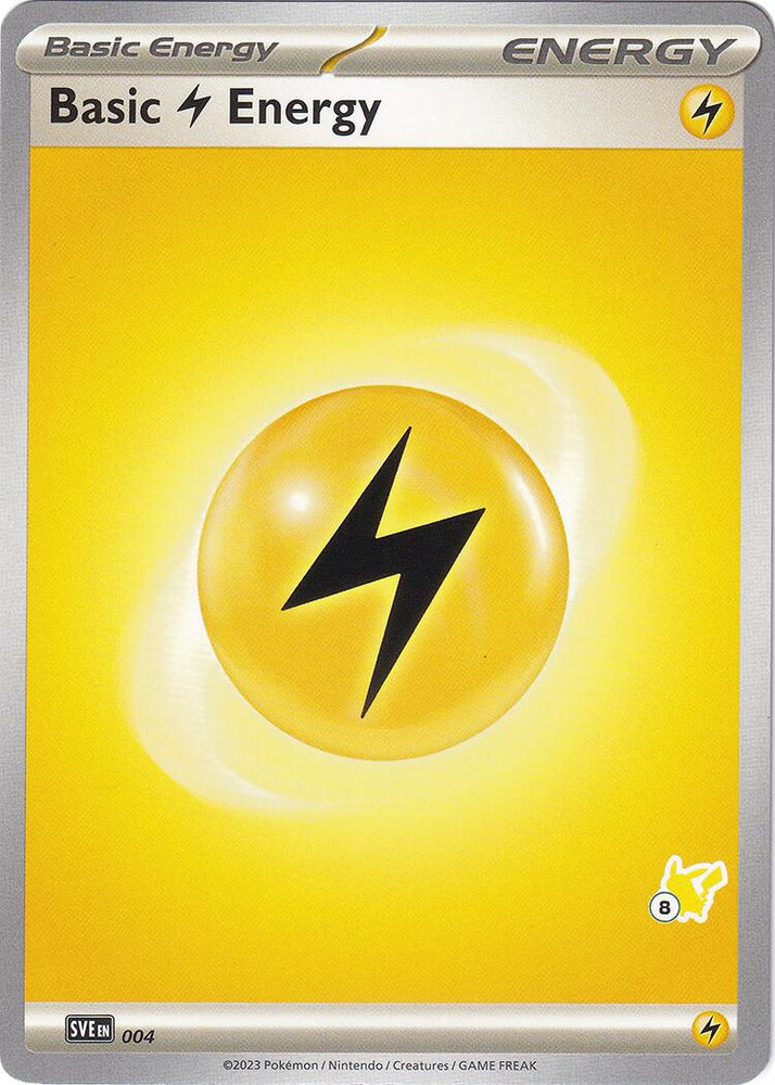 Basic Lightning Energy (004) (Pikachu Stamp #8) [Battle Academy 2024]