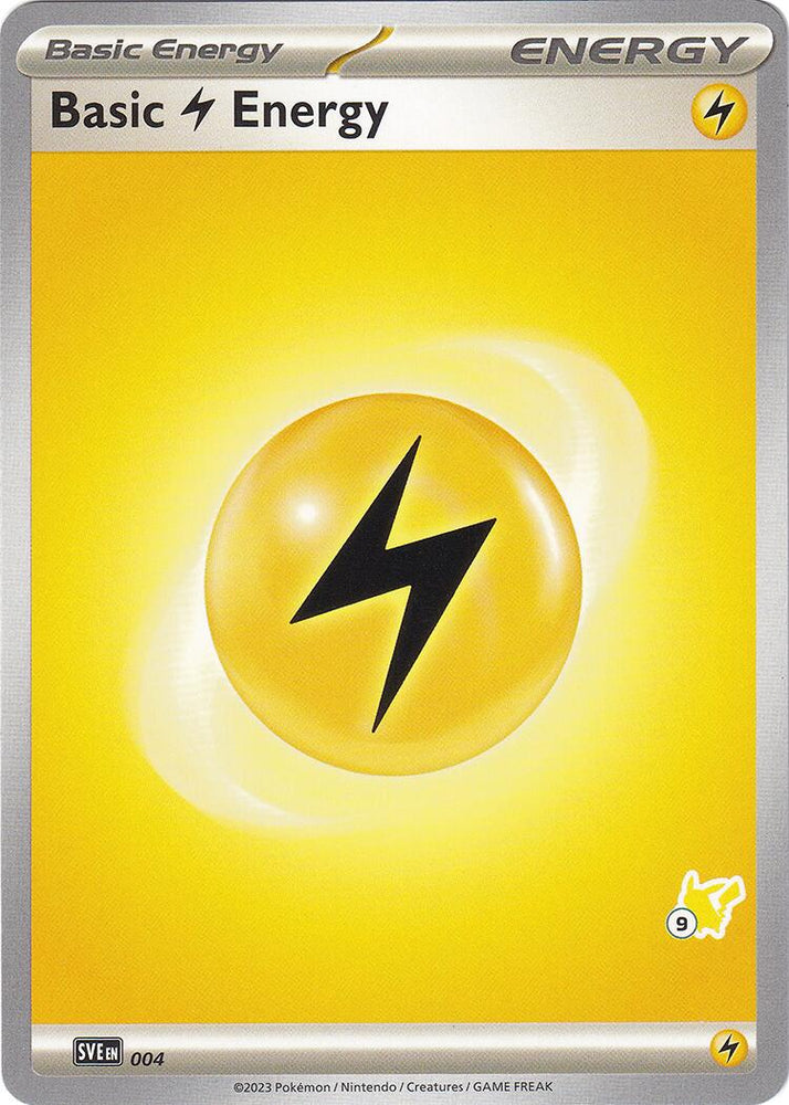 Basic Lightning Energy (004) (Pikachu Stamp #9) [Battle Academy 2024]