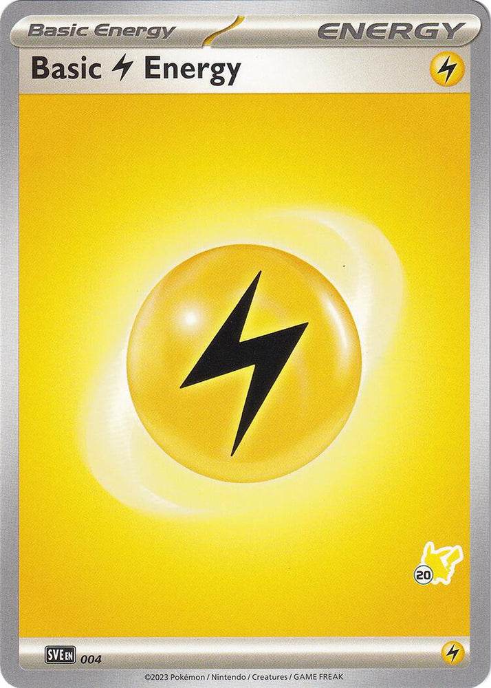 Basic Lightning Energy (004) (Pikachu Stamp #20) [Battle Academy 2024]