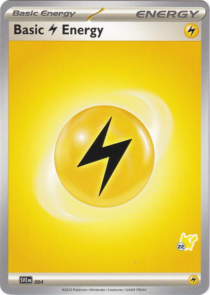 Basic Lightning Energy (004) (Pikachu Stamp #22) [Battle Academy 2024]