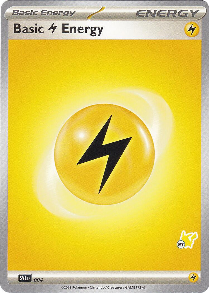 Basic Lightning Energy (004) (Pikachu Stamp #27) [Battle Academy 2024]