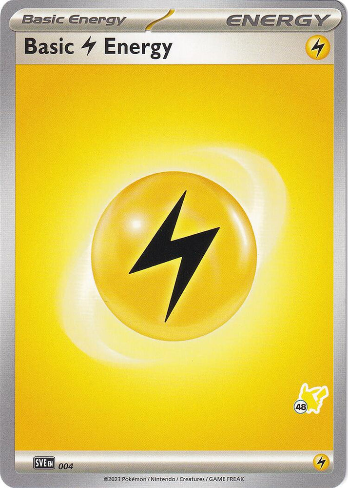 Basic Lightning Energy (004) (Pikachu Stamp #48) [Battle Academy 2024]