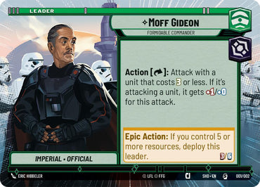 Moff Gideon - Formidable Commander (Hyperspace) (Prerelease Promos) (001/002) [Shadows of the Galaxy Promos]