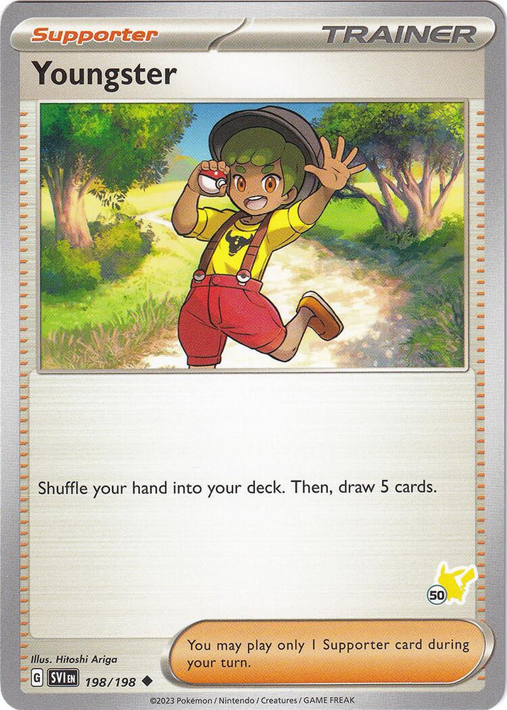 Youngster (198/198) (Pikachu Stamp #50) [Battle Academy 2024]