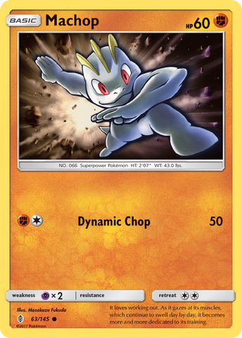 Machop (63/145) [Soleil et Lune : Gardiens Rising] 