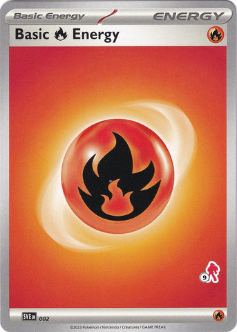 Basic Fire Energy (002) (Armarouge Stamp #9) [Battle Academy 2024]