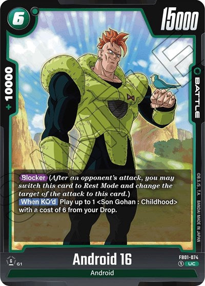 Android 16 FB01-074 (Awakened Pulse) Near Mint
