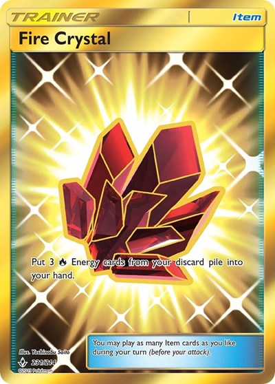 Fire Crystal (Secret) (SM - Unbroken Bonds) Near Mint Holofoil