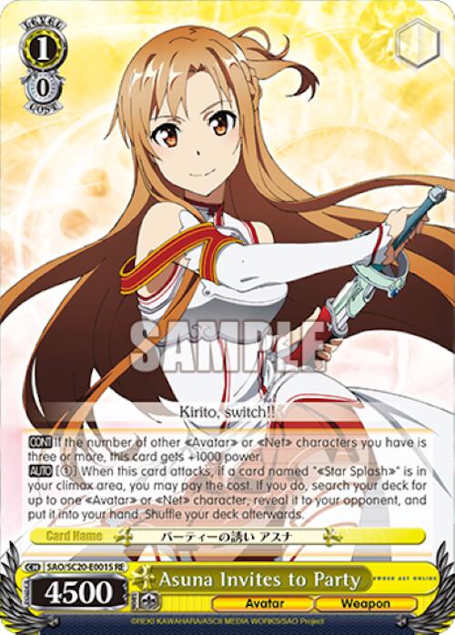 Asuna Invites to Party (SR) [Sword Art Online Chronicle Set]