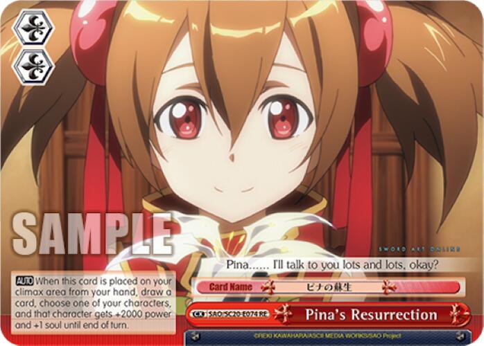 Pina's Resurrection [Sword Art Online Chronicle Set]